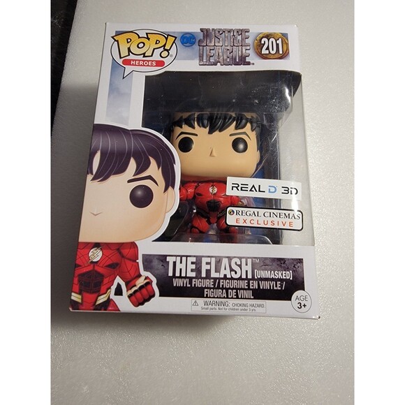 HEROES Justice League RARE Regal Cinemas EXCLUSIVE Flash Unmasked #201 - Picture 1 of 6